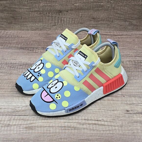 adidas NMD R1 Refined x Kevin Lyons Men's Sz 6 Women's Sz 7.5 Yellow Blue Shoes - Picture 7 of 9